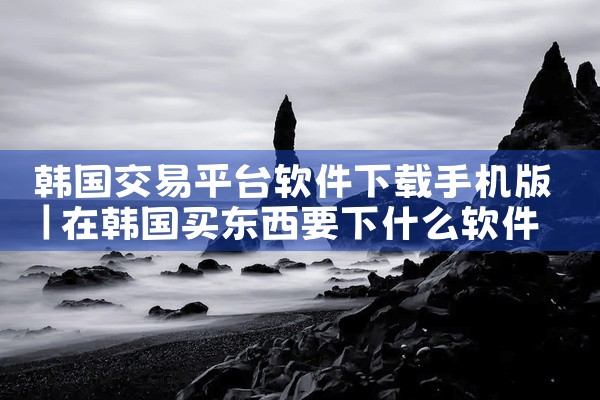 韩国交易平台软件下载手机版