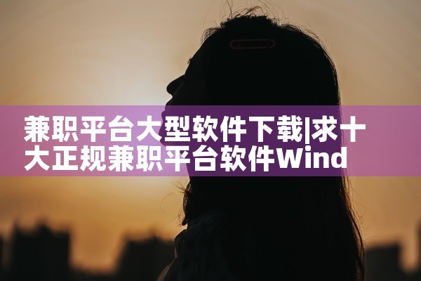 兼职平台大型软件下载